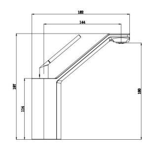 Смеситель для раковины Kohr DU RUO 1LN780102DB чёрный